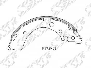 Колодки тормозные задние SAT  Civic ( EJ,EK,EM,  EP,  EU), HR-V  GH1,GH2