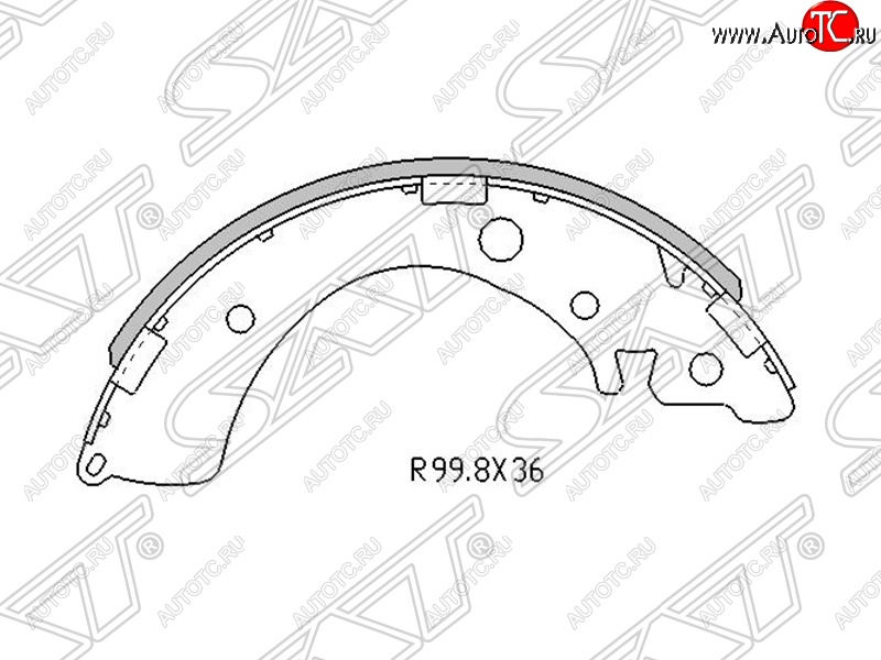 1 299 р. Колодки тормозные задние SAT Honda Civic EJ,EK,EM седан дорестайлинг (1995-1998)  с доставкой в г. Краснодар