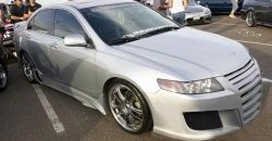 Пороги накладки EVO Honda Accord CL седан дорестайлинг (2002-2005)