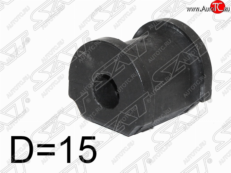 132 р. Втулка переднего стабилизатора SAT (D=15)  Honda Civic ( ES,  EP,  EU) (2000-2006) седан дорестайлинг, хэтчбэк 3 дв. дорестайлинг, хэтчбэк 5 дв. дорестайлинг,  хэтчбэк 5 дв. рестайлинг, седан рестайлинг, хэтчбэк 3 дв. рестайлинг  с доставкой в г. Краснодар