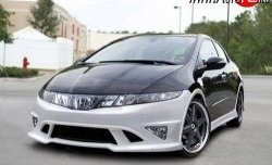 4 499 р. Пороги накладки NeoDesign Honda Civic FK,FN хэтчбэк 5 дв. дорестайлинг (2005-2008)  с доставкой в г. Краснодар. Увеличить фотографию 2