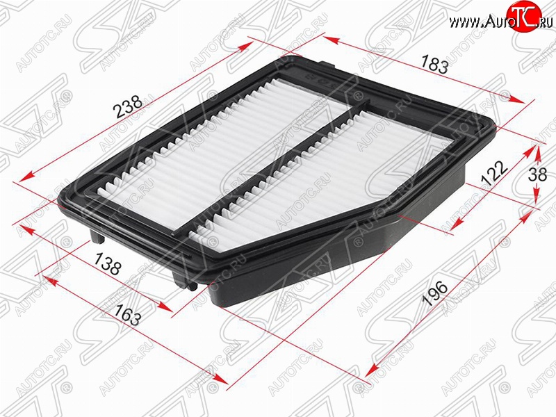 319 р. Фильтр воздушный двигателя SAT  Honda Civic  FK2 (2011-2016) хэтчбэк 5 дв.  с доставкой в г. Краснодар