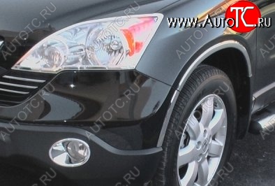 2 999 р. Подиумы противотуманных фар СТ Honda CR-V RE1,RE2,RE3,RE4,RE5,RE7 дорестайлинг (2007-2010)  с доставкой в г. Краснодар