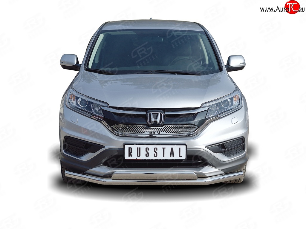 2 899 р. Решётка радиатора (рестайлинг) Russtal Honda CR-V RM1,RM3,RM4 дорестайлинг (2012-2015) (Неокрашенная)  с доставкой в г. Краснодар