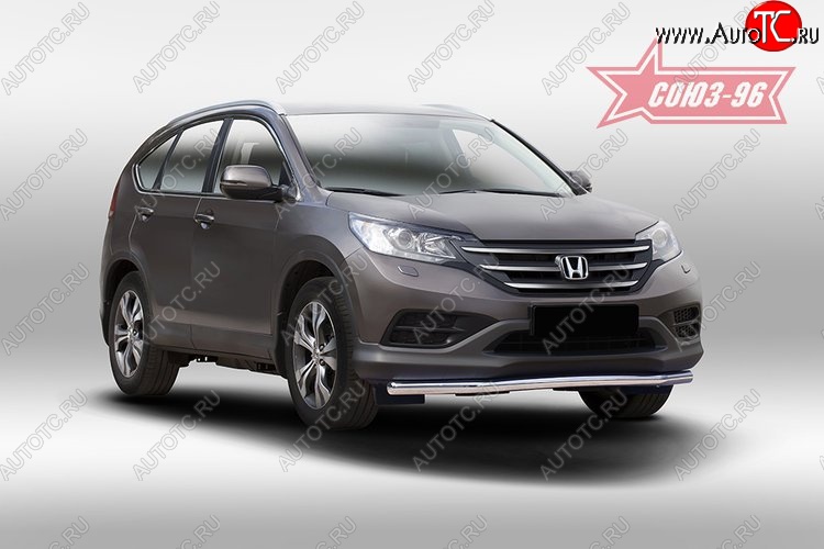 12 059 р. Защита переднего бампера одинарная Souz-96 (d60) Honda CR-V RM1,RM3,RM4 дорестайлинг (2012-2015)  с доставкой в г. Краснодар