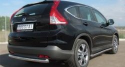 14 849 р. Защита порогов из круглой трубы диаметром 63 мм Russtal Honda CR-V RM1,RM3,RM4 дорестайлинг (2012-2015) (Защита порогов с со скосами на торцах (вариант 1))  с доставкой в г. Краснодар. Увеличить фотографию 4