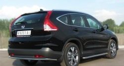 14 499 р. Одинарная защита заднего бампера из трубы диаметром 42 мм SLITKOFF  Honda CR-V  RM1,RM3,RM4 (2012-2015) дорестайлинг  с доставкой в г. Краснодар. Увеличить фотографию 3