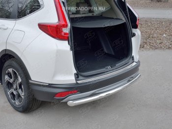 2 749 р. Накладка на задний бампер Russtal (лист) Honda CR-V RW,RT дорестайлинг (2016-2020)  с доставкой в г. Краснодар. Увеличить фотографию 3