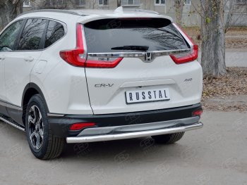 18 999 р. Защита заднего бампера (Ø63 мм, нержавейка) SLITKOFF  Honda CR-V  RW,RT (2016-2020) дорестайлинг  с доставкой в г. Краснодар. Увеличить фотографию 3