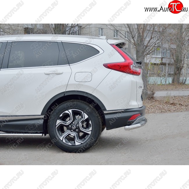 18 999 р. Защита заднего бампера (Ø63 мм, нержавейка) SLITKOFF  Honda CR-V  RW,RT (2016-2020) дорестайлинг  с доставкой в г. Краснодар