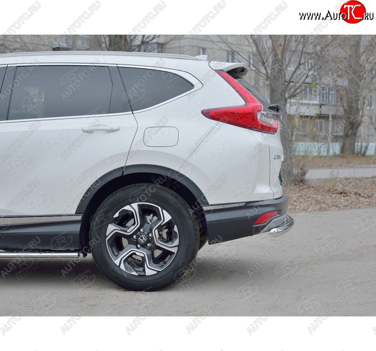 15 999 р. Защита заднего бампера (Ø63 мм, нержавейка) SLITKOFF  Honda CR-V  RW,RT (2016-2020) дорестайлинг  с доставкой в г. Краснодар