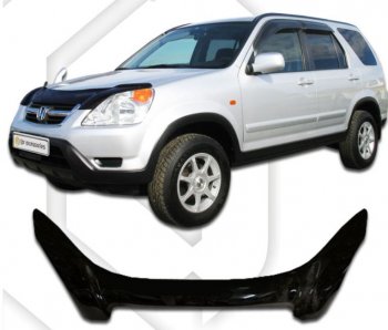 Дефлектор капота CA-Plastiс exclusive Honda (Хонда) CR-V (СР-В)  RD4,RD5,RD6,RD7,RD9  (2001-2006) RD4,RD5,RD6,RD7,RD9  дорестайлинг, рестайлинг