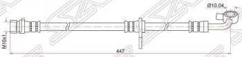 Тормозной шланг передний SAT (левый)  Fit ( GE,  2), Insight  ZE2, Jazz