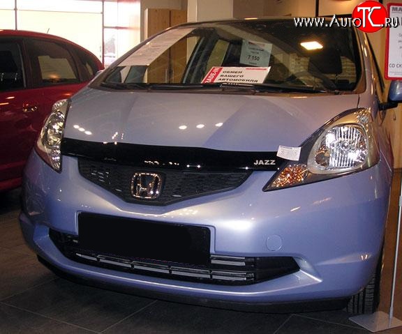 3 199 р. Дефлектор капота NovLine Honda Jazz (2008-2015)  с доставкой в г. Краснодар