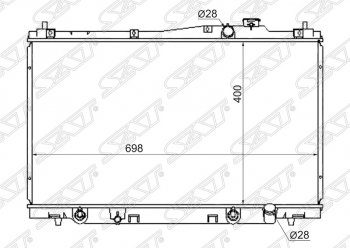 Радиатор двигателя SAT (пластинчатый, МКПП/АКПП) Honda Stream 1 RN1,RN3  дорестайлинг (2000-2004)