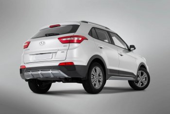 9 399 р. Накладка заднего бампера Xmug  Hyundai Creta  GS (2015-2021) дорестайлинг, рестайлинг (Неокрашенная)  с доставкой в г. Краснодар. Увеличить фотографию 4