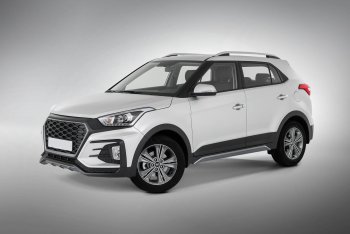 22 499 р. Передний бампер Xmug  Hyundai Creta  GS (2015-2021) дорестайлинг, рестайлинг (Неокрашенный)  с доставкой в г. Краснодар. Увеличить фотографию 4