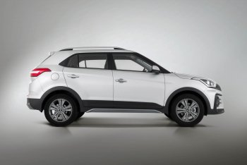 9 899 р. Пороги накладки штатного обвеса Xmug Hyundai Creta GS рестайлинг (2019-2021) (Неокрашенные)  с доставкой в г. Краснодар. Увеличить фотографию 2