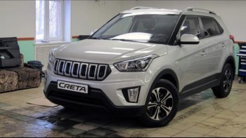 8 099 р. Решётка радиатора Next Hyundai Creta GS дорестайлинг (2015-2019) (цвет: Чёрный матовый с серебристым выделением ноздрей)  с доставкой в г. Краснодар. Увеличить фотографию 4