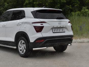 14 899 р. Защита заднего бампера (Ø63 мм уголки, нержавейка) SLITKOFF  Hyundai Creta  SU (2020-2022)  с доставкой в г. Краснодар. Увеличить фотографию 2