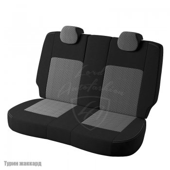 4 699 р. Чехлы для сидений Lord Autofashion Турин (жаккард) Hyundai Elantra HD (2006-2011) (Черный, вставка Люкс-94)  с доставкой в г. Краснодар. Увеличить фотографию 2