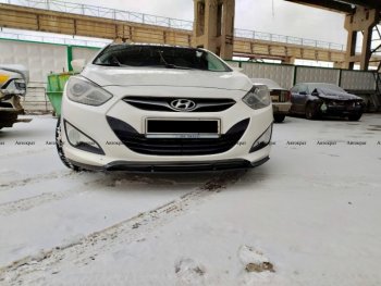 5 649 р. Юбка переднего бампера АВТОКРАТ Hyundai I40 1 VF дорестайлинг универсал (2011-2015) (Неокрашенная)  с доставкой в г. Краснодар. Увеличить фотографию 2