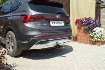 14 799 р. Фаркоп Petroil Tuning (съемный квадрат) Hyundai Santa Fe TM рестайлинг (2020-2022)  с доставкой в г. Краснодар. Увеличить фотографию 2