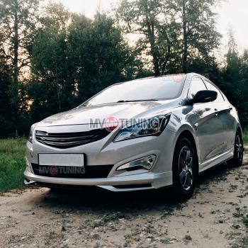 6 999 р. Решётка радиатора ZEUS  Hyundai Solaris  RBr (2014-2017) седан рестайлинг, хэтчбэк рестайлинг (Неокрашенная)  с доставкой в г. Краснодар. Увеличить фотографию 2