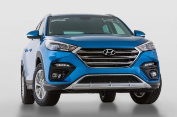 21 899 р. Передний бампер YT  Hyundai Tucson  TL (2015-2018) дорестайлинг (Неокрашенный)  с доставкой в г. Краснодар. Увеличить фотографию 2