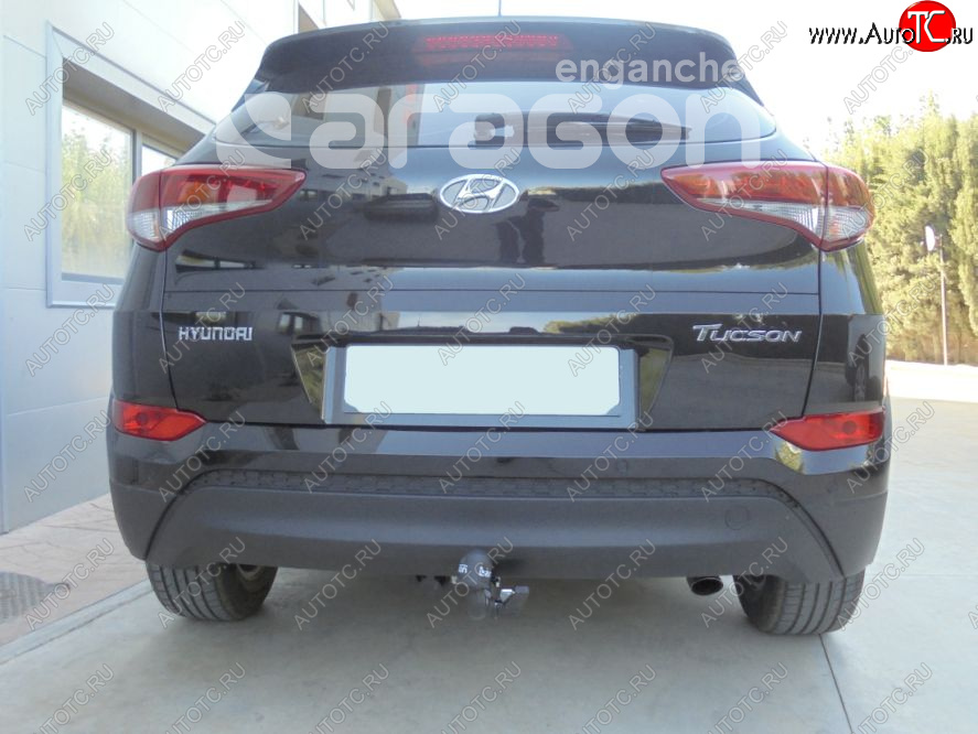 48 999 р. Фаркоп Aragon (съемный шар тип S - горизонтальный выдвижной шар) Hyundai Tucson TL дорестайлинг (2015-2018)  с доставкой в г. Краснодар