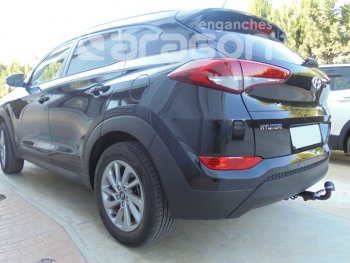 48 999 р. Фаркоп Aragon (съемный шар тип S - горизонтальный выдвижной шар) Hyundai Tucson TL дорестайлинг (2015-2018)  с доставкой в г. Краснодар. Увеличить фотографию 2