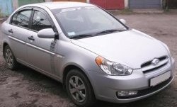 1 649 р. Реснички на фары CT v1 Hyundai Accent MC седан (2005-2011) (Неокрашенные)  с доставкой в г. Краснодар. Увеличить фотографию 2