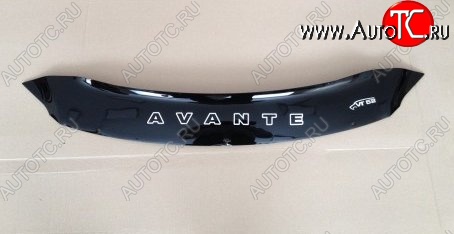 999 р. Дефлектор капота Russtal (короткий) Hyundai Avante (2010-2013)  с доставкой в г. Краснодар