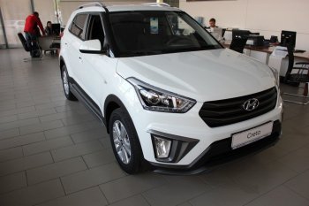 5 649 р. Накладка на передний бампер АвтоКрат Hyundai Creta GS дорестайлинг (2015-2019) (Неокрашенная)  с доставкой в г. Краснодар. Увеличить фотографию 3