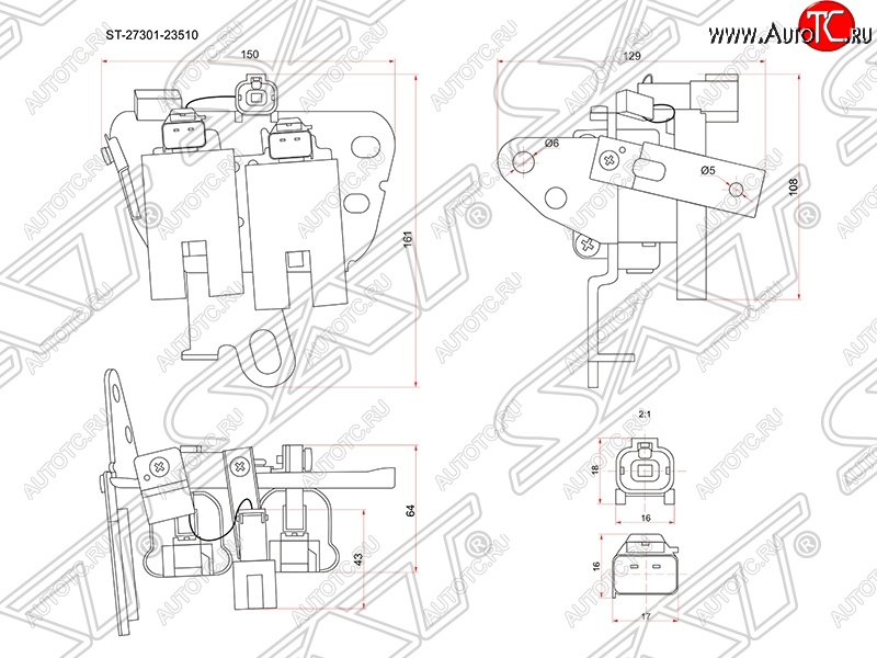 1 859 р. Катушка зажигания SAT  Hyundai Elantra  HD - I30  FD  с доставкой в г. Краснодар