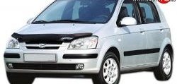 2 599 р. Дефлектор капота NovLine  Hyundai Getz  TB (2002-2005) хэтчбэк 5 дв. дорестайлинг  с доставкой в г. Краснодар. Увеличить фотографию 1