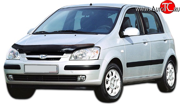 2 599 р. Дефлектор капота NovLine Hyundai Getz TB хэтчбэк 5 дв. дорестайлинг (2002-2005)  с доставкой в г. Краснодар