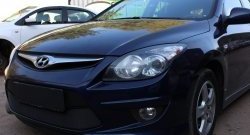 1 469 р. Сетка на бампер Russtal (черная) Hyundai I30 FD универсал рестайлинг (2010-2012)  с доставкой в г. Краснодар. Увеличить фотографию 2