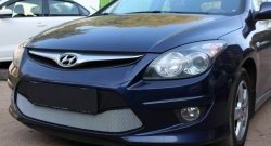 1 539 р. Сетка на бампер Russtal (хром)  Hyundai I30  FD (2010-2012) универсал рестайлинг, хэтчбэк 5 дв. рестайлинг  с доставкой в г. Краснодар. Увеличить фотографию 3