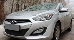 1 839 р. Сетка на бампер Russtal (черная) Hyundai I30 2 GD дорестайлинг универсал (2011-2015)  с доставкой в г. Краснодар. Увеличить фотографию 3