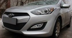 1 839 р. Сетка на бампер Russtal (черная) Hyundai I30 2 GD дорестайлинг универсал (2011-2015)  с доставкой в г. Краснодар. Увеличить фотографию 5