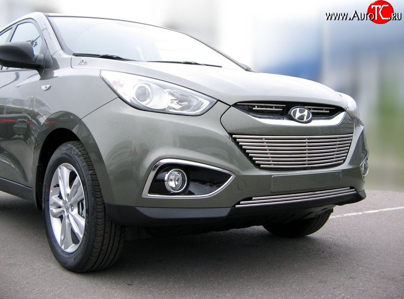 2 999 р. Нижняя декоративная вставка воздухозаборника Berkut Hyundai IX35 LM дорестайлинг (2009-2013)  с доставкой в г. Краснодар