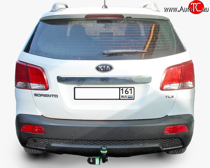 8 949 р. Фаркоп Лидер Плюс  Hyundai Santa Fe  CM (2006-2009), KIA Sorento  XM (2009-2012) (Без электропакета)  с доставкой в г. Краснодар