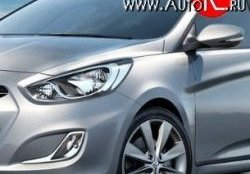 4 299 р. Переднее левое крыло Стандартное Hyundai Solaris RBr седан рестайлинг (2014-2017) (Окрашенное)  с доставкой в г. Краснодар. Увеличить фотографию 2