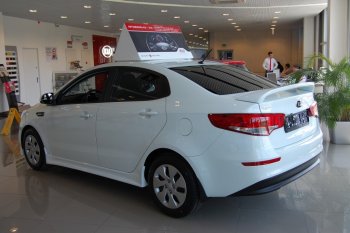 11 699 р. Пороги накладки LitCompany KIA Rio 3 QB дорестайлинг седан (2011-2015) (Неокрашенные)  с доставкой в г. Краснодар. Увеличить фотографию 4