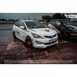 4 999 р. Пороги накладки TopKontur Design KIA Rio 3 QB дорестайлинг седан (2011-2015) (Неокрашенные)  с доставкой в г. Краснодар. Увеличить фотографию 5