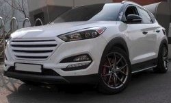 9 649 р. Решётка радиатора CT Hyundai Tucson LM (2010-2017) (Неокрашенная)  с доставкой в г. Краснодар. Увеличить фотографию 5