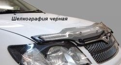 2 199 р. Дефлектор капота CA-Plastic  Hyundai Tucson  TL (2015-2021) дорестайлинг, рестайлинг (Classic черный, Без надписи)  с доставкой в г. Краснодар. Увеличить фотографию 5