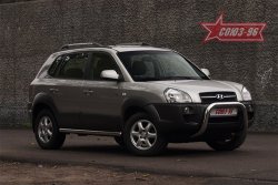 18 764 р. Защита переднего бампера Souz-96 (d76) Hyundai Tucson JM (2004-2010)  с доставкой в г. Краснодар. Увеличить фотографию 3