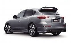 31 249 р. Накладка на задний бампер Impul INFINITI EX35 J50 (2007-2013) (Неокрашенная)  с доставкой в г. Краснодар. Увеличить фотографию 3